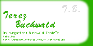 terez buchwald business card